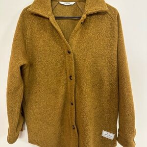 Anian The Loft wool coat, size small, color gold, new without tags